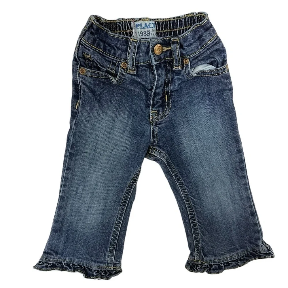 The Children’s Place Dark Wash Flared Jeans Size 18 Months